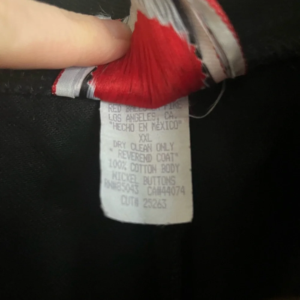 Vintage 90’s Black Trench Coat - Picture 5 of 8